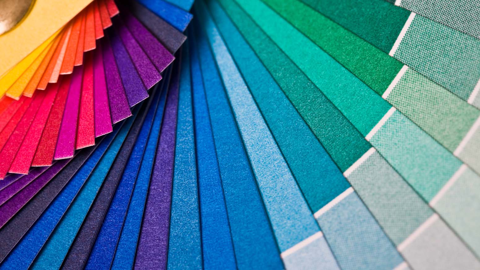 Different colors of paint strips